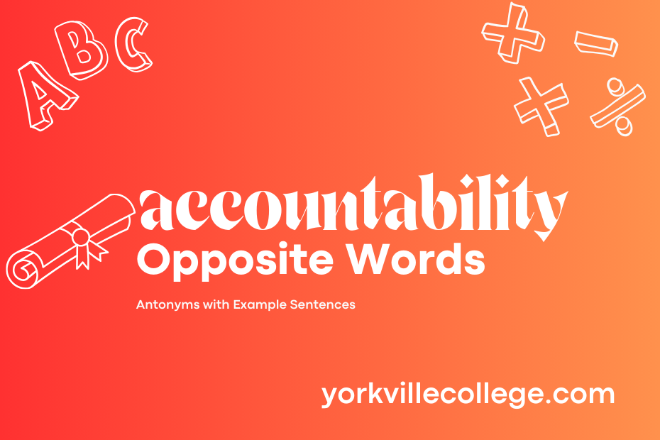 Opposite of Accountability