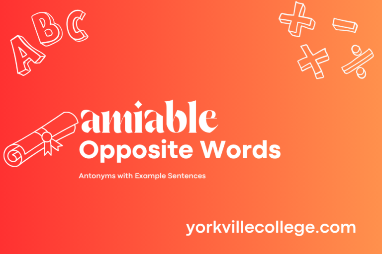 Opposite of Amiable