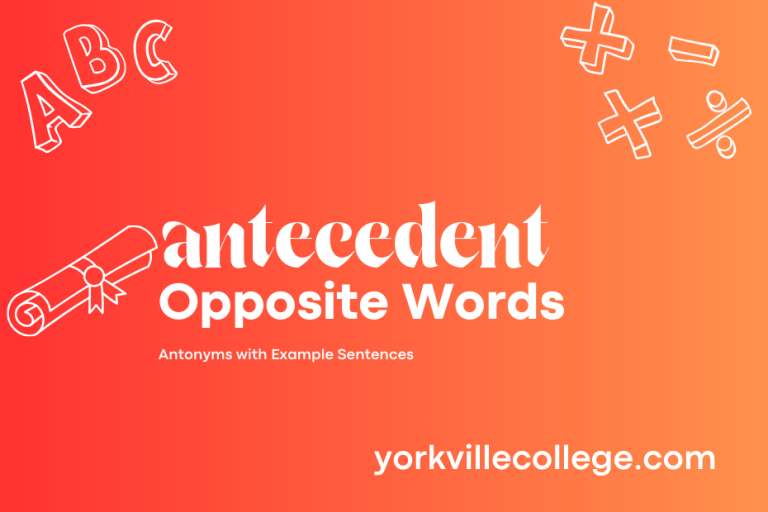 Opposite of Antecedent