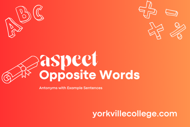 Opposite of Aspect