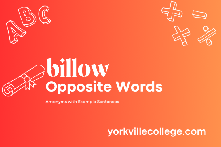 Opposite of Billow