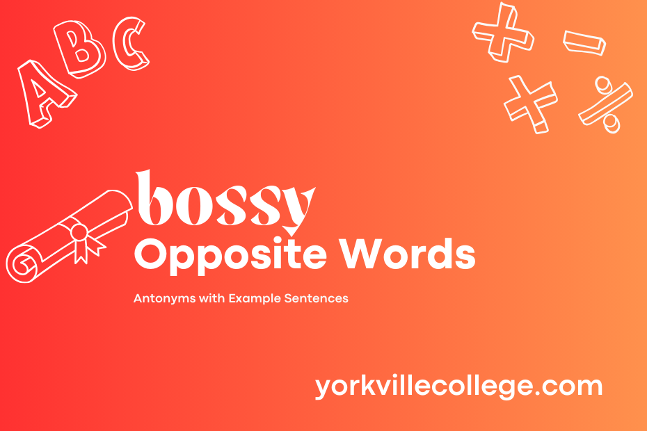 Opposite of Bossy