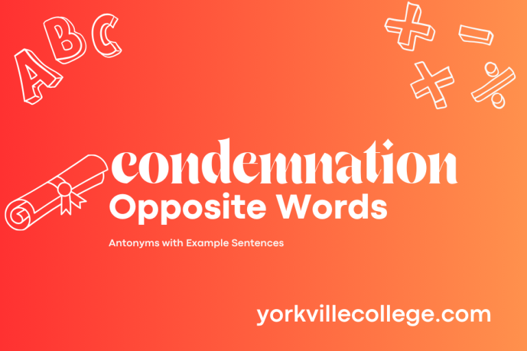 Opposite of Condemnation