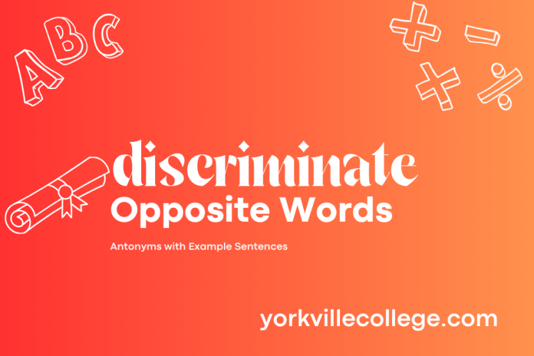 Opposite of Discriminate