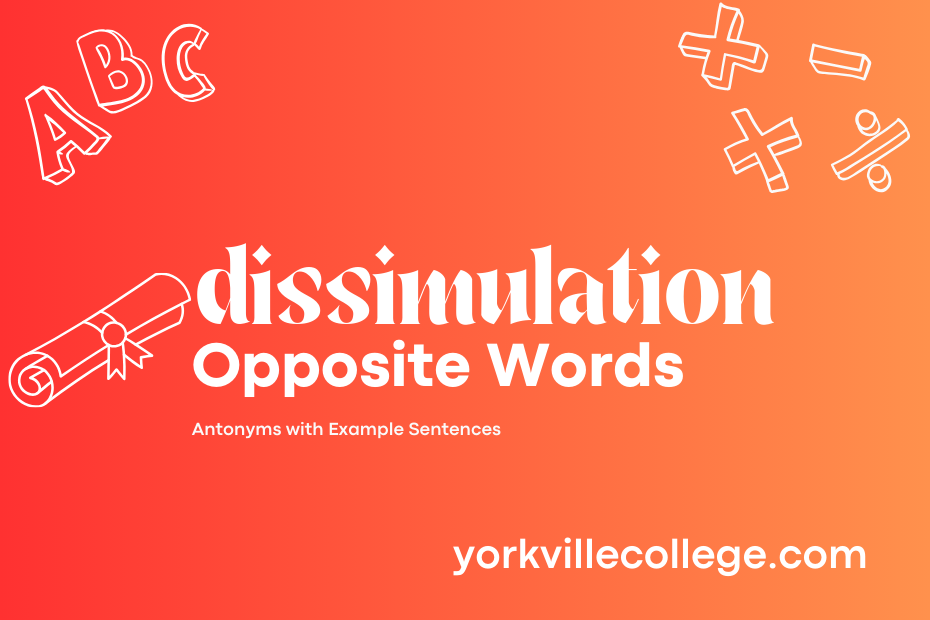 Opposite of Dissimulation