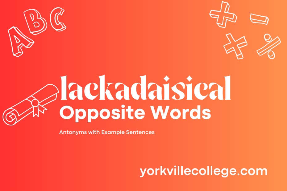 Opposite of Lackadaisical