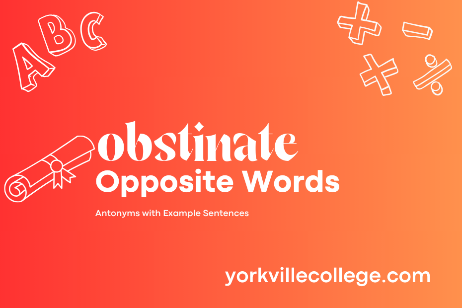 Opposite of Obstinate