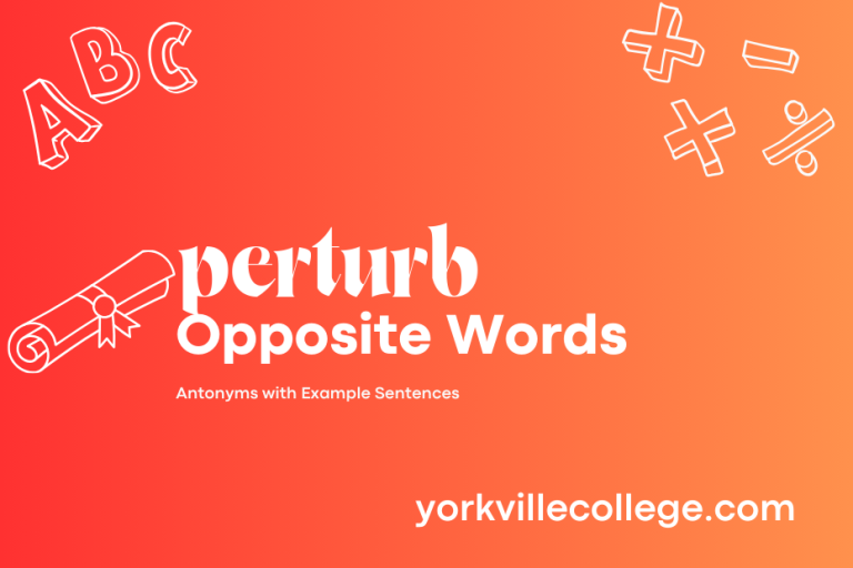 Opposite of Perturb