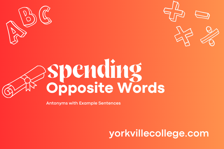 Opposite of Spending