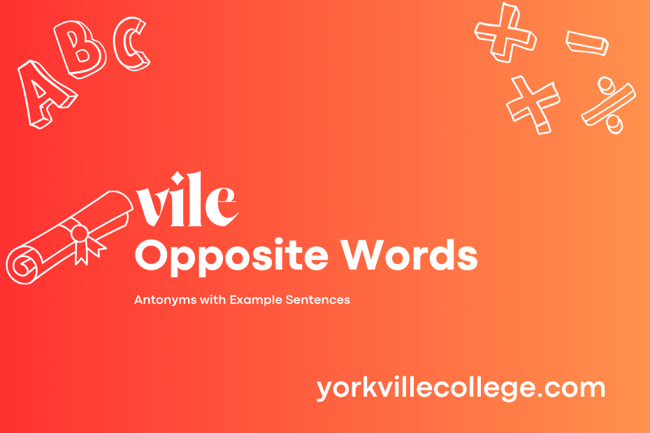 Opposite of Vile