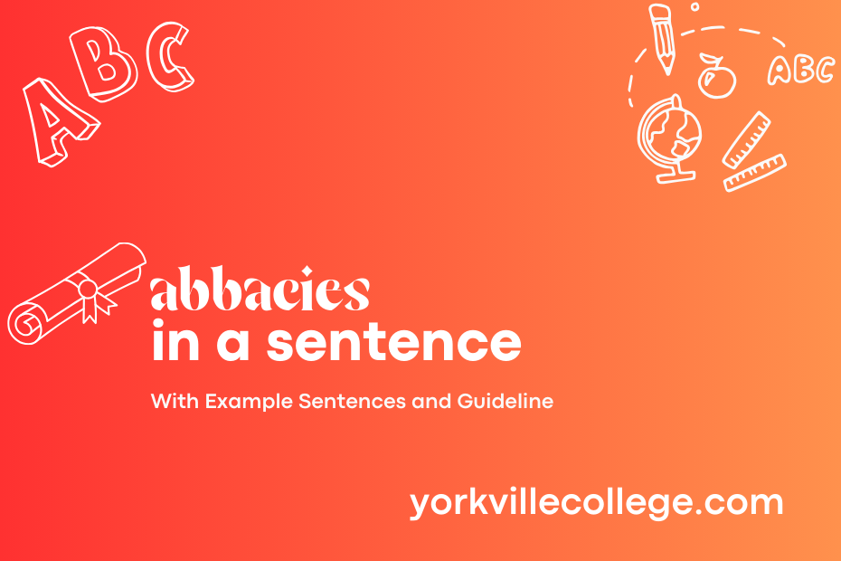 abbacies in a sentence