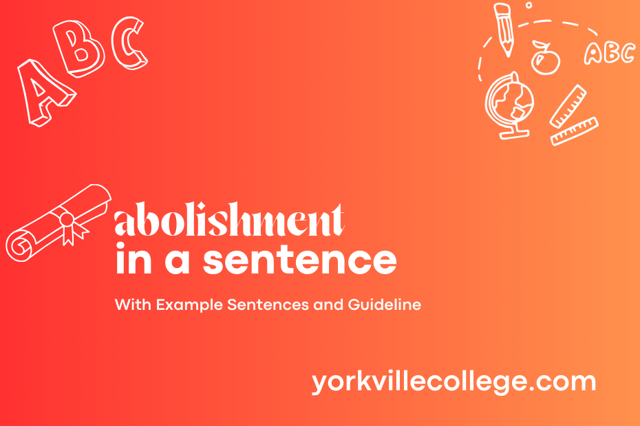 abolishment in a sentence