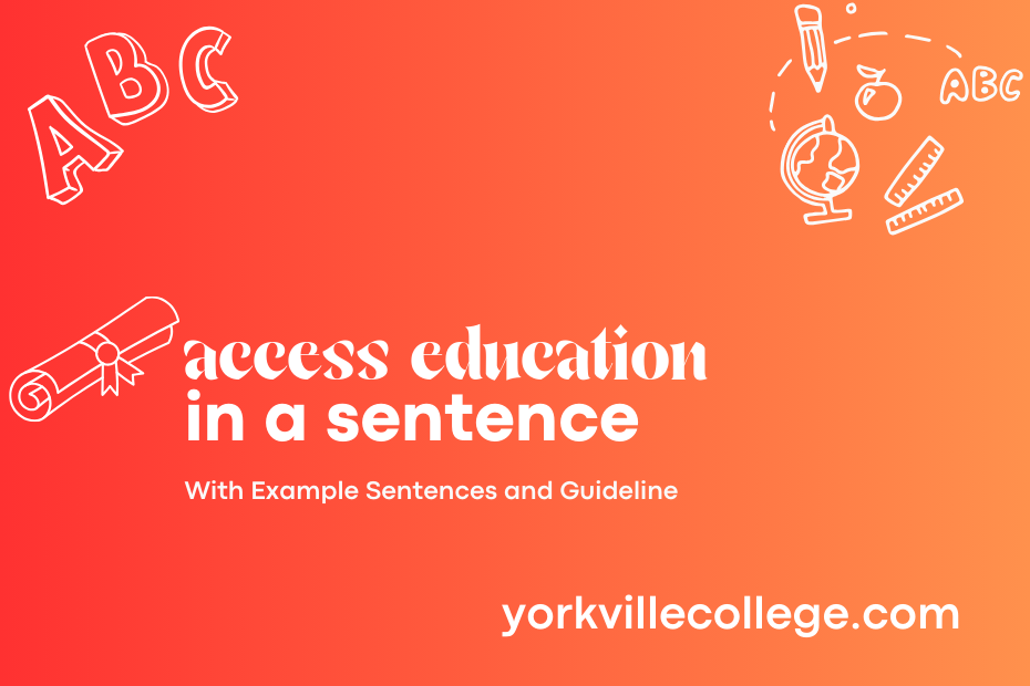 access education in a sentence