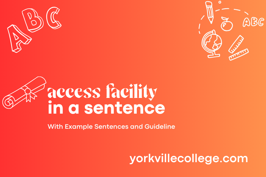 access facility in a sentence