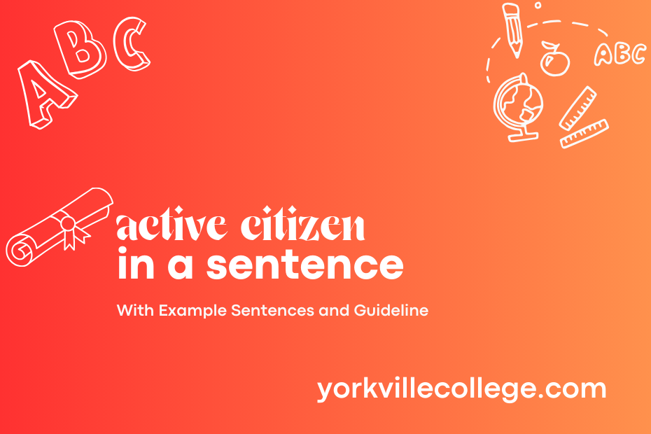 active citizen in a sentence