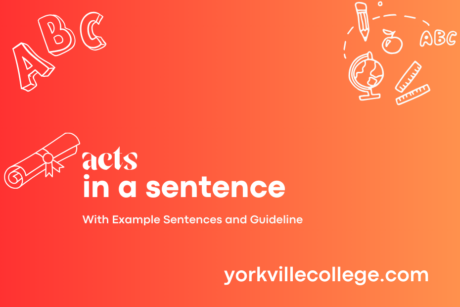 acts in a sentence