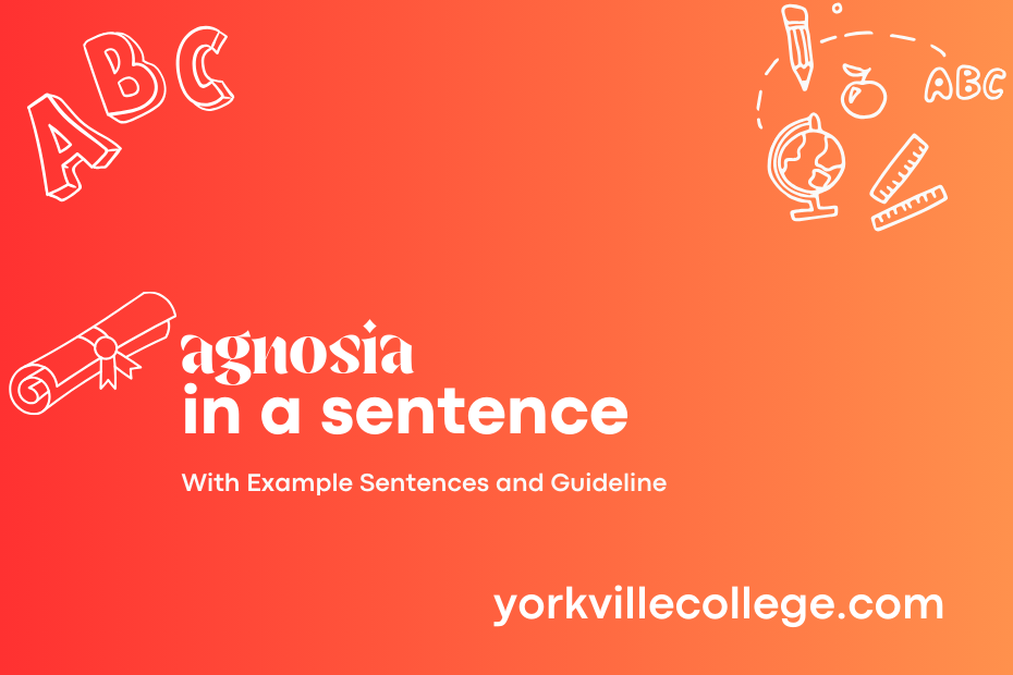 agnosia in a sentence