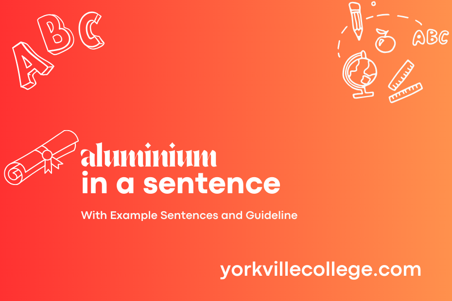 aluminium in a sentence