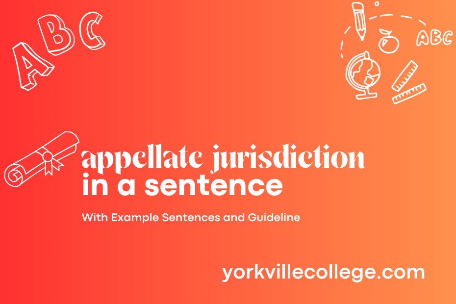 appellate jurisdiction in a sentence