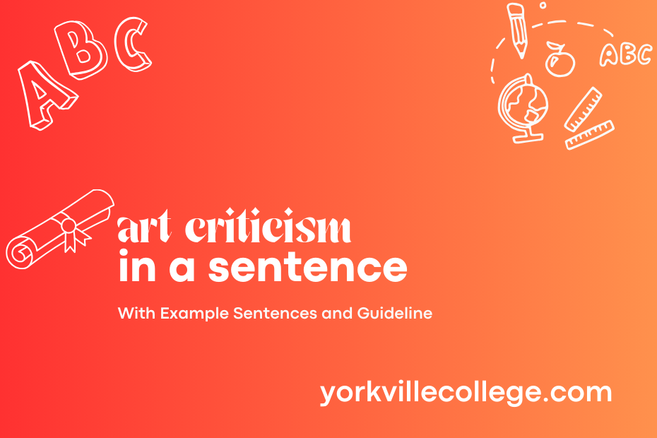 art criticism in a sentence