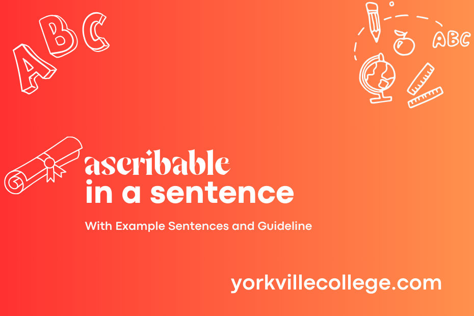 ascribable in a sentence