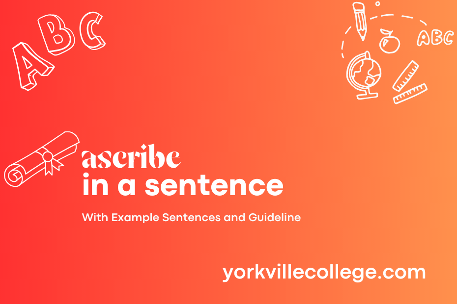 ascribe in a sentence