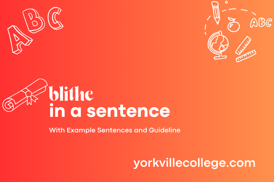 blithe in a sentence