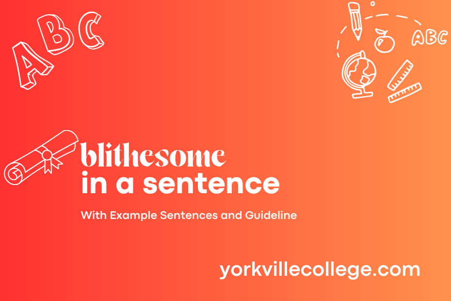 blithesome in a sentence