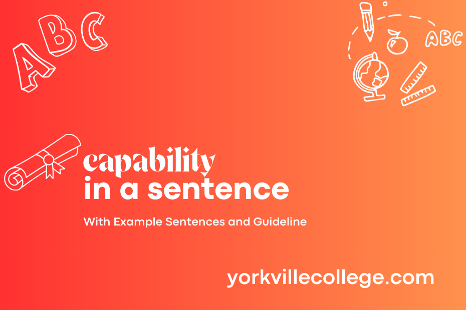 capability in a sentence