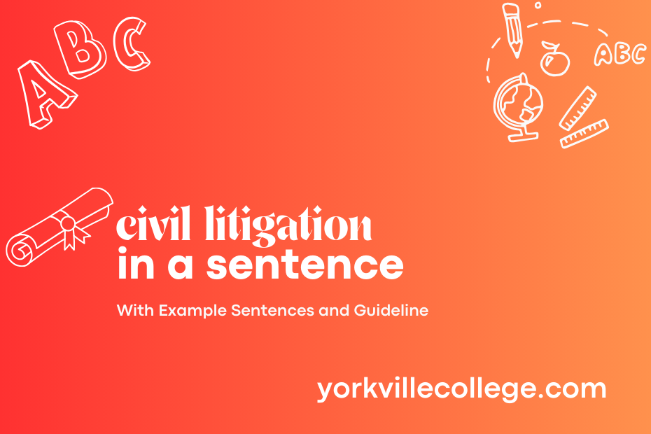 civil litigation in a sentence