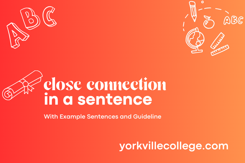 close connection in a sentence