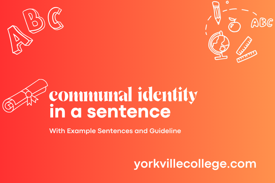 communal identity in a sentence