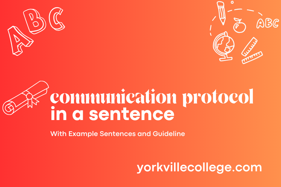 communication protocol in a sentence