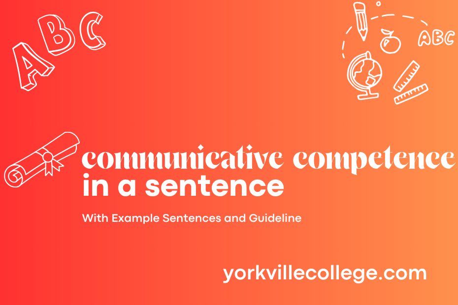 communicative competence in a sentence