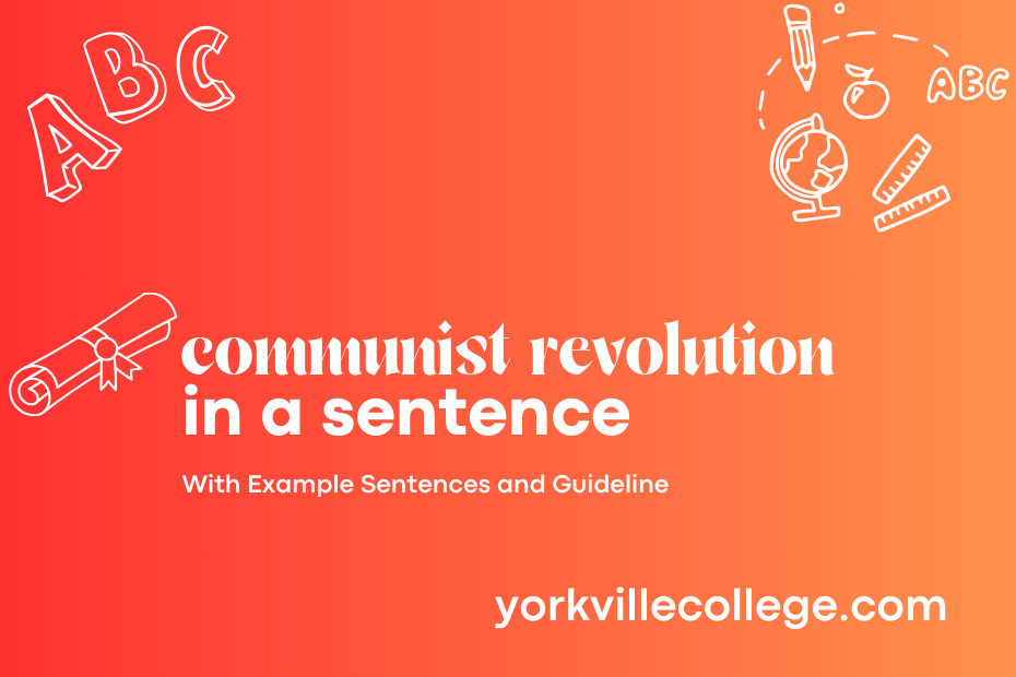 communist revolution in a sentence