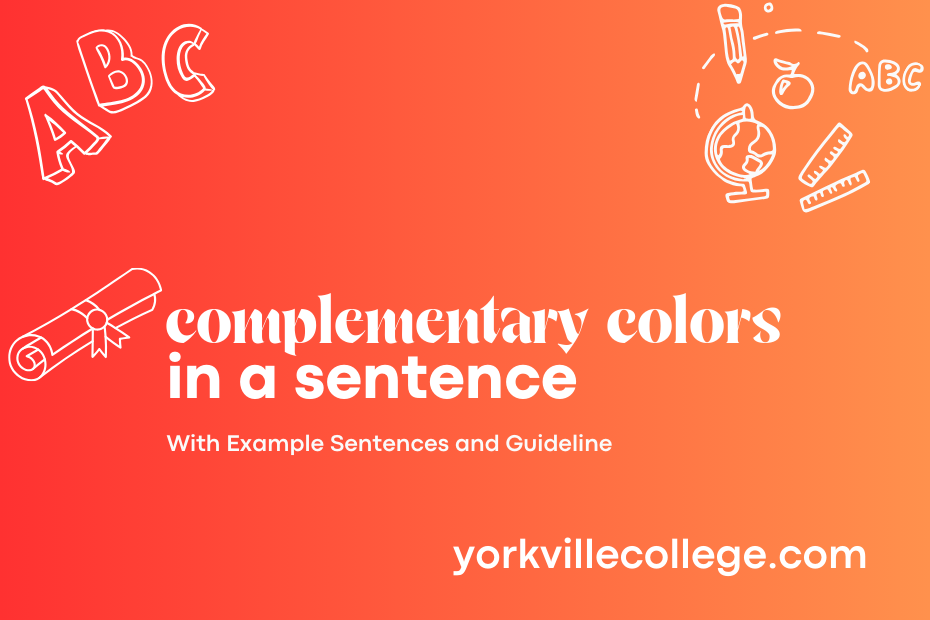 complementary colors in a sentence