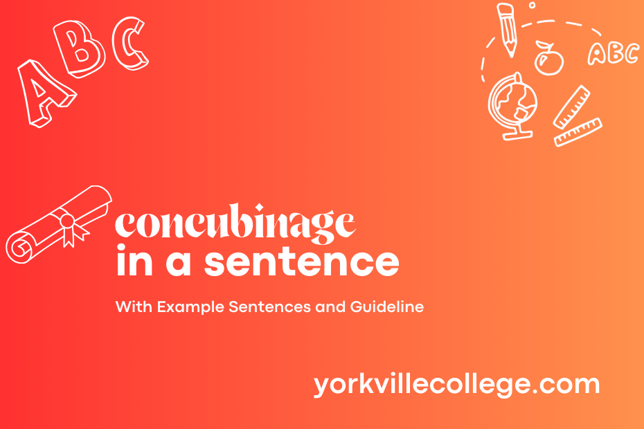 concubinage in a sentence