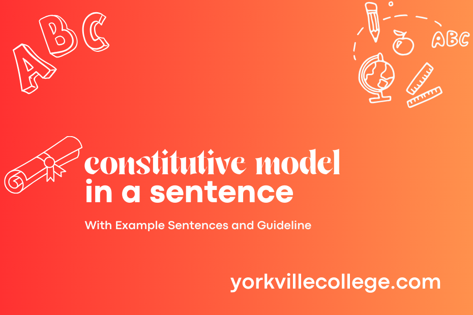 constitutive model in a sentence