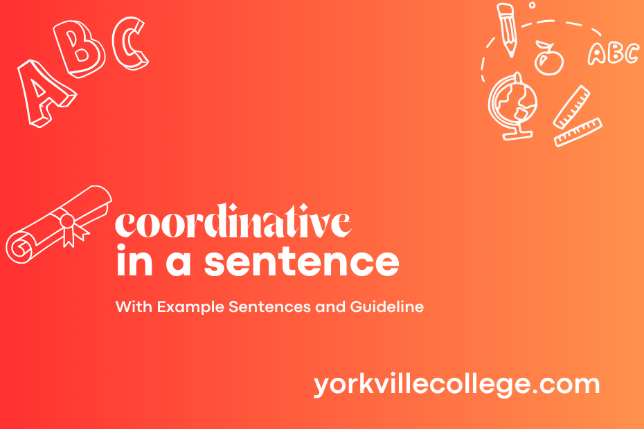 coordinative in a sentence