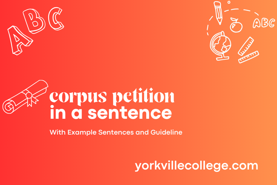 corpus petition in a sentence