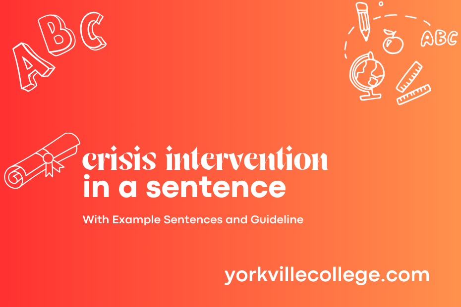 crisis intervention in a sentence