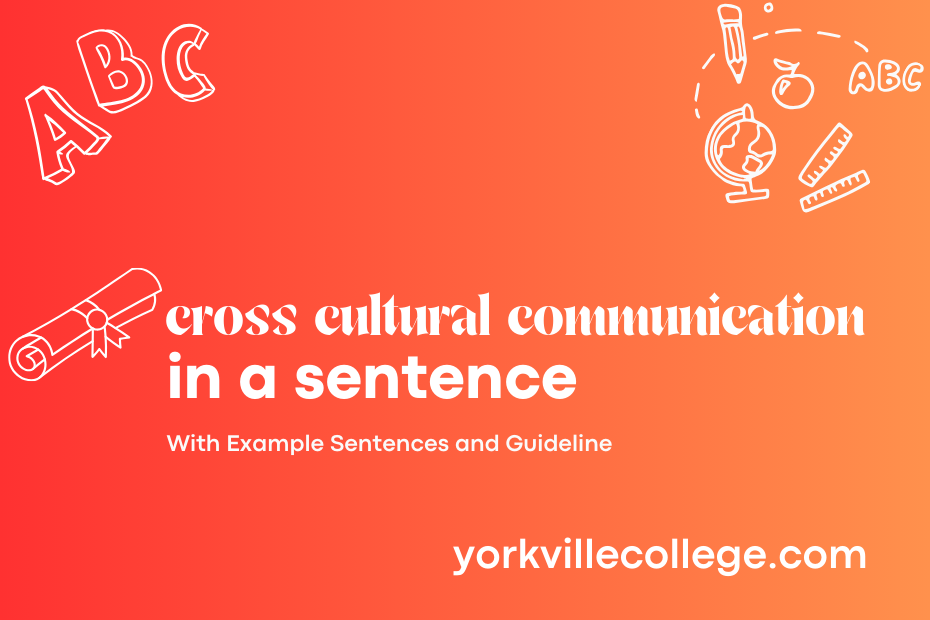 cross cultural communication in a sentence