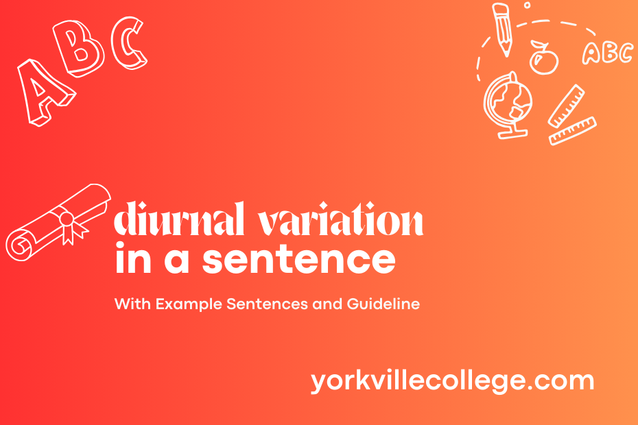 diurnal variation in a sentence