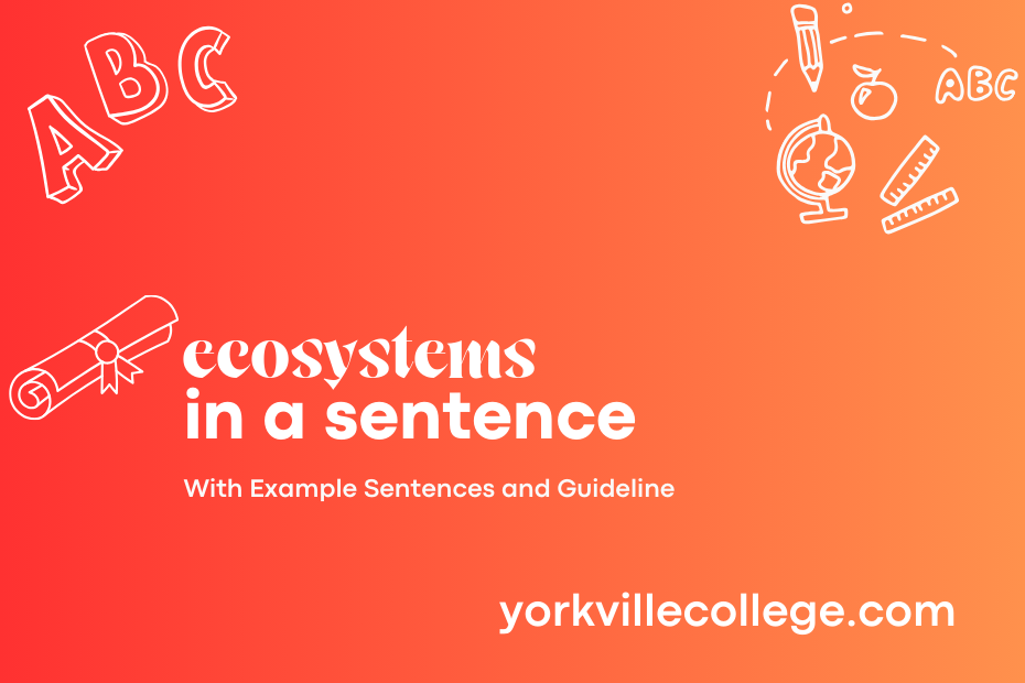 ecosystems in a sentence