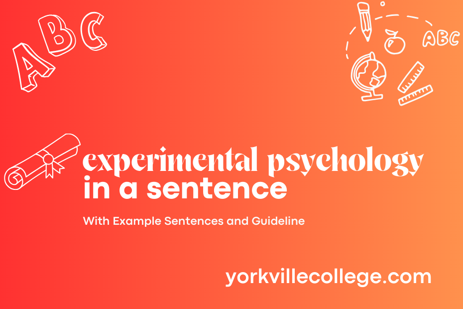 experimental psychology in a sentence