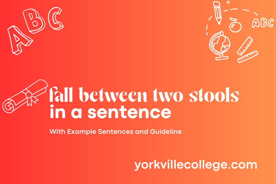 fall between two stools in a sentence