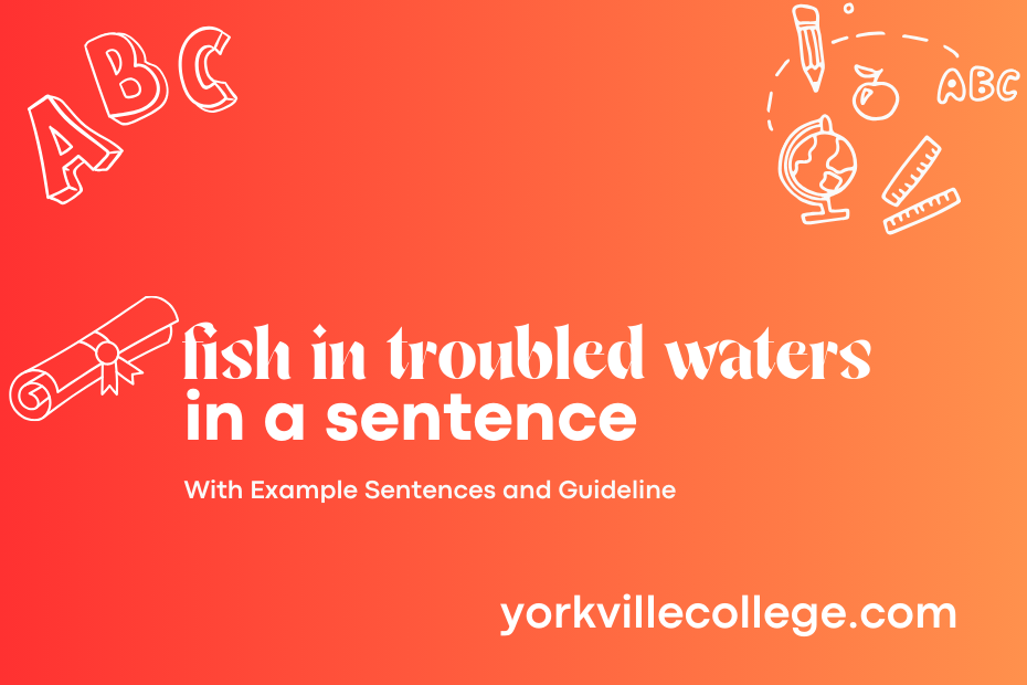 fish in troubled waters in a sentence