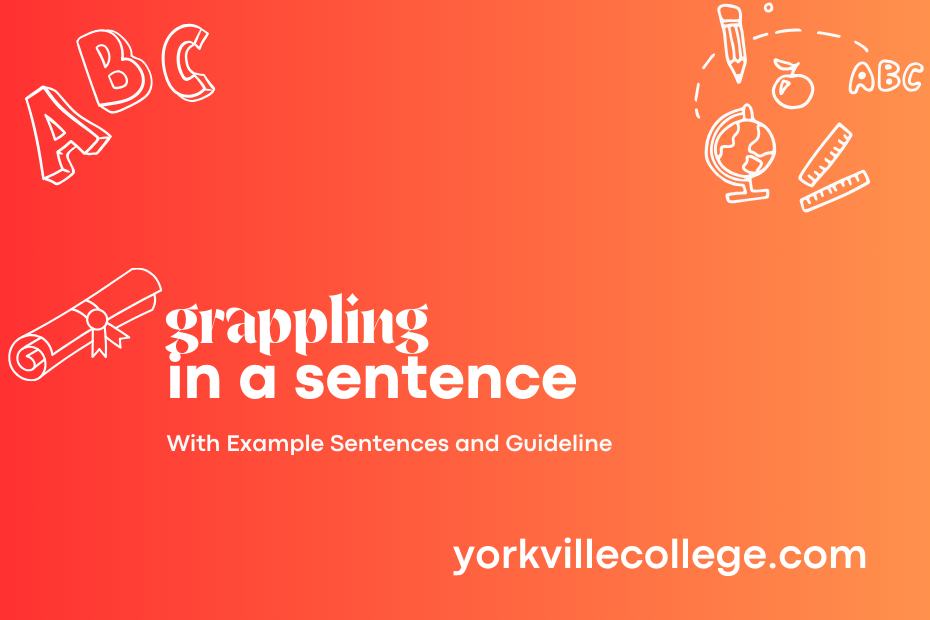 grappling in a sentence