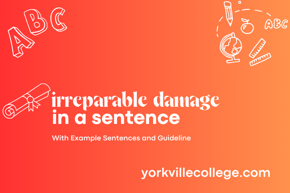 irreparable damage in a sentence