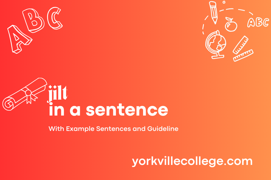 jilt in a sentence